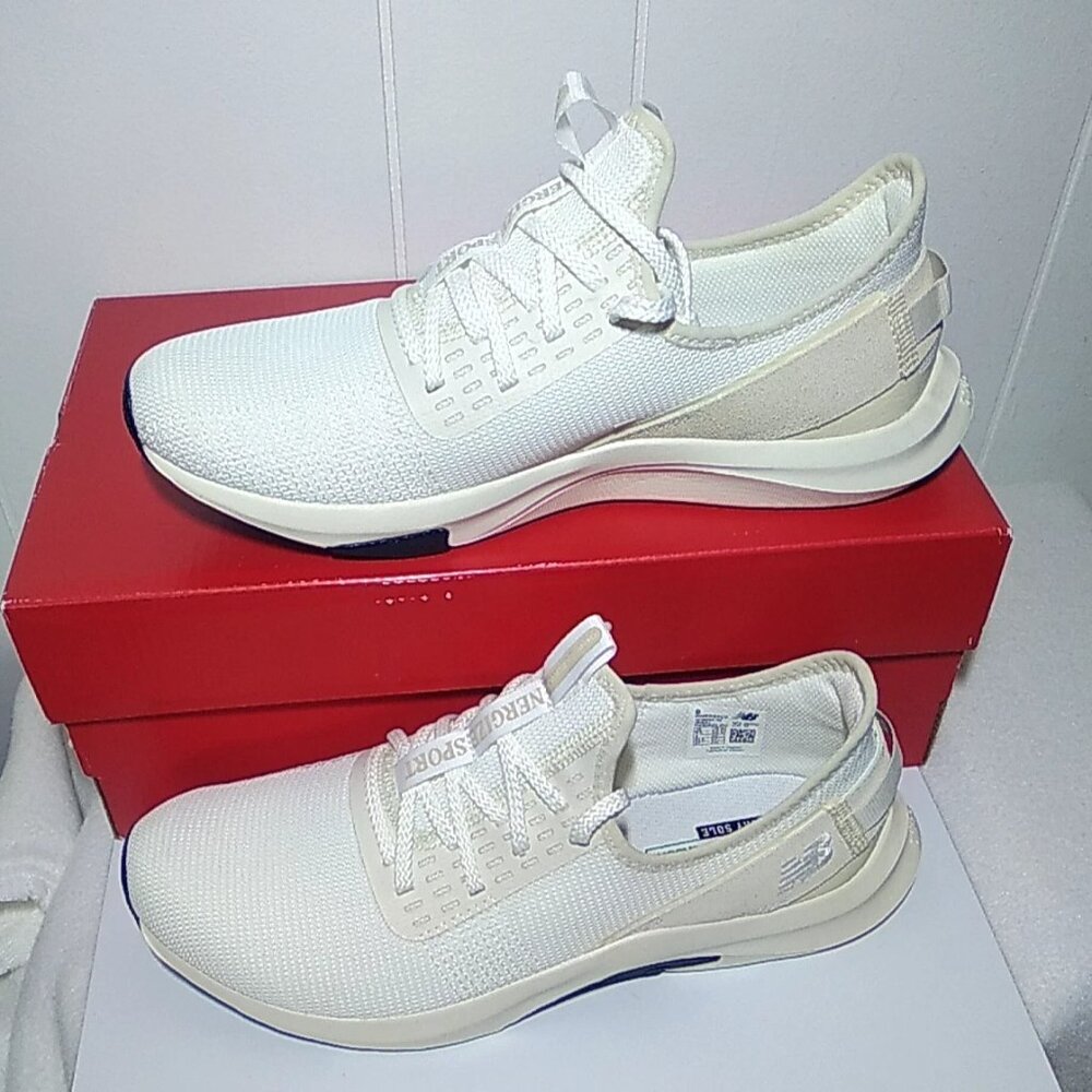 New Balance DynaSoft Nergize Sport v2 Training Sneakers W Size 10 White Beige